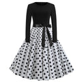 *Product Name*: Women Retro Print Long Sleeve Slim Dress