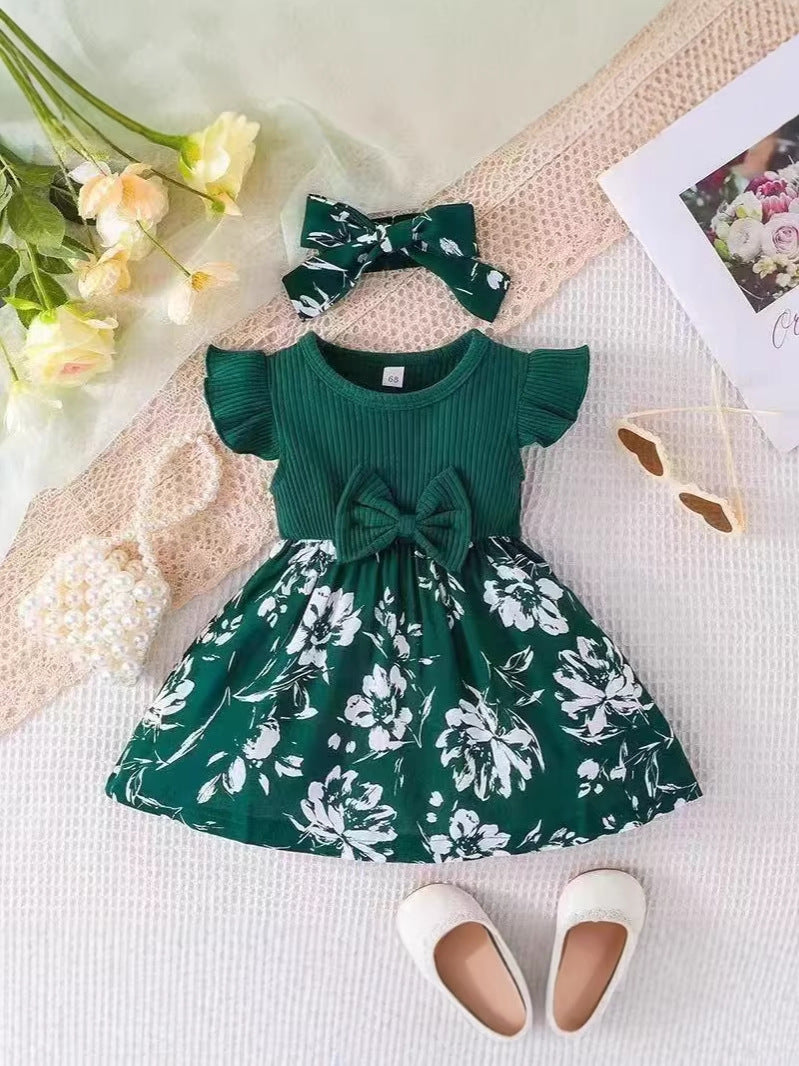 Girls Floral Princess Dress