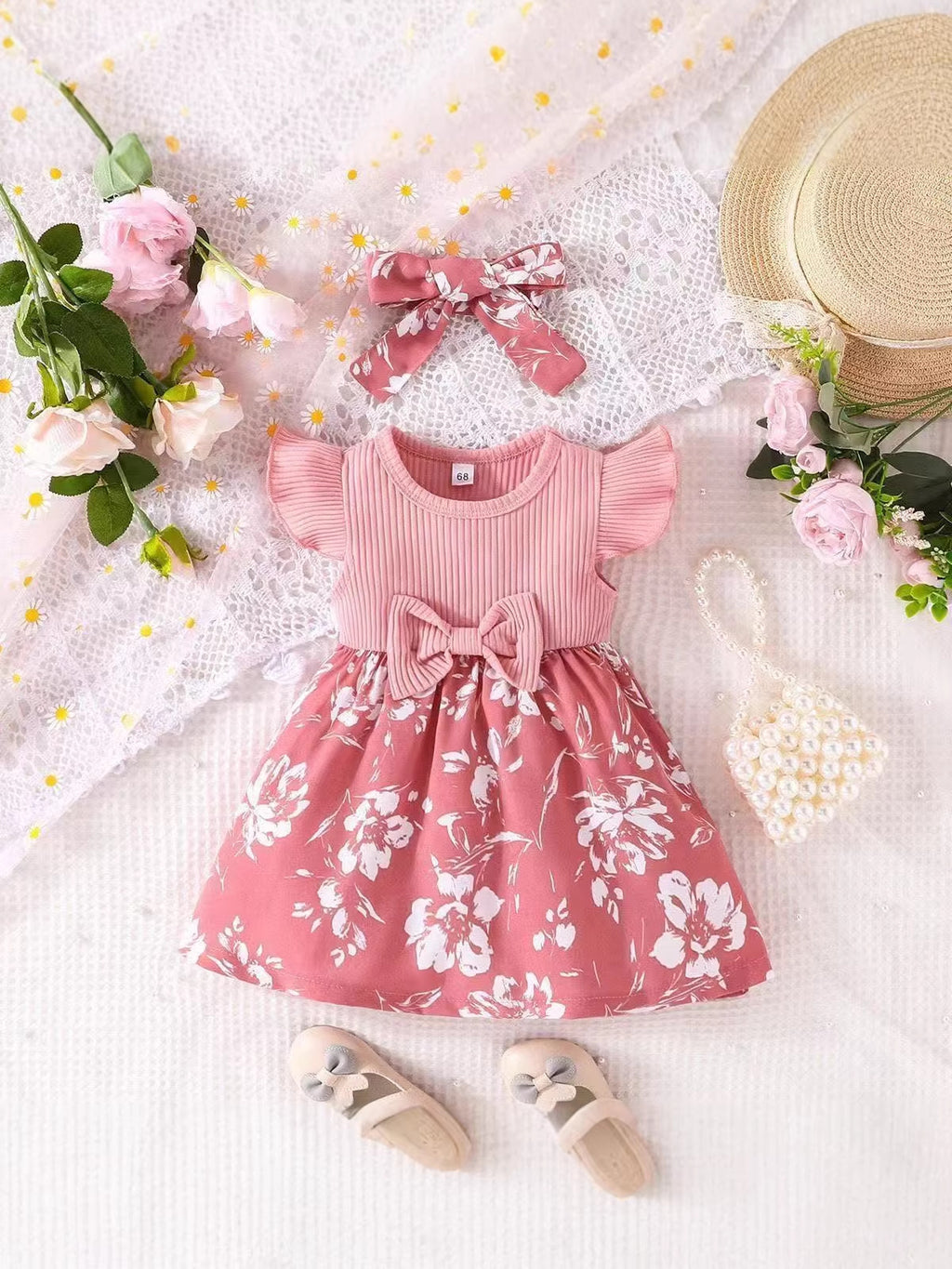 Girls Floral Princess Dress