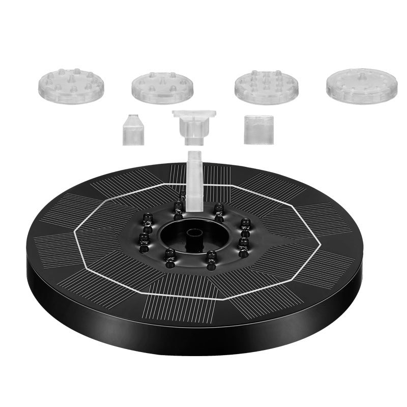 Solar Powered Floating Fountain with Colorful Lights