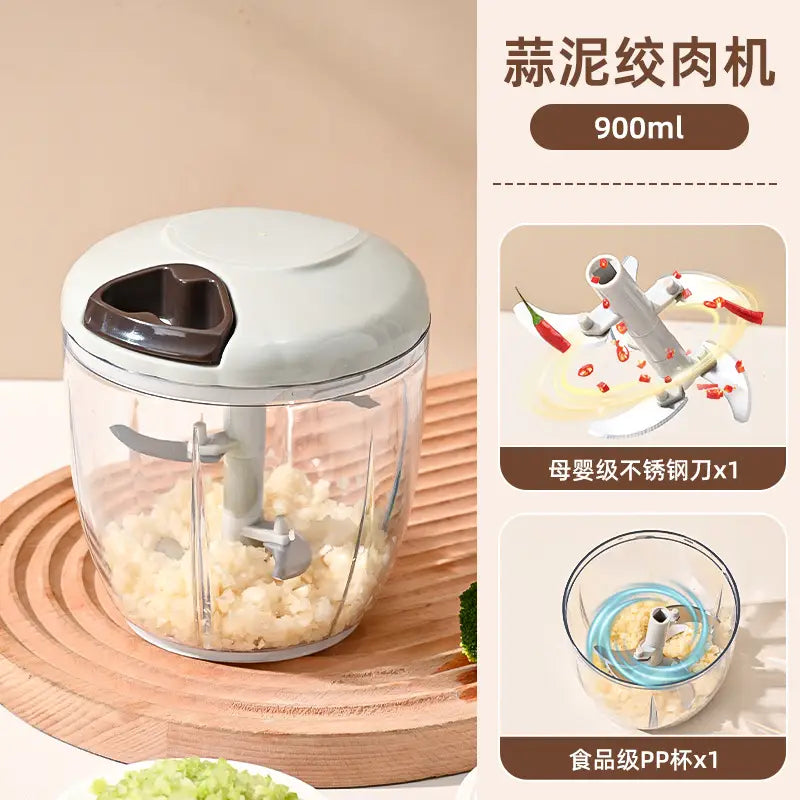 Garlic Pounding Machine Green 12.5cm