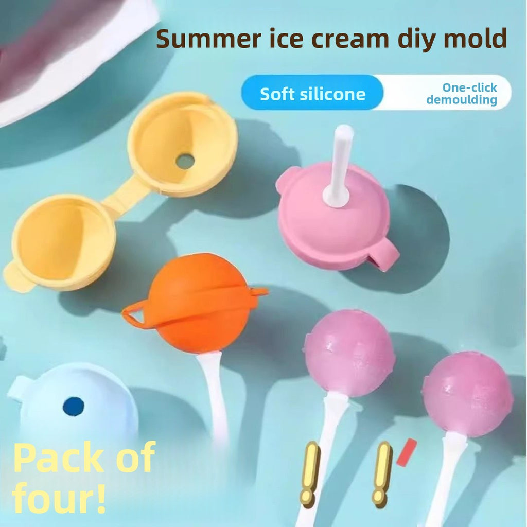 Silicone Ice Cream Mold for Popsicle and Ice Ball