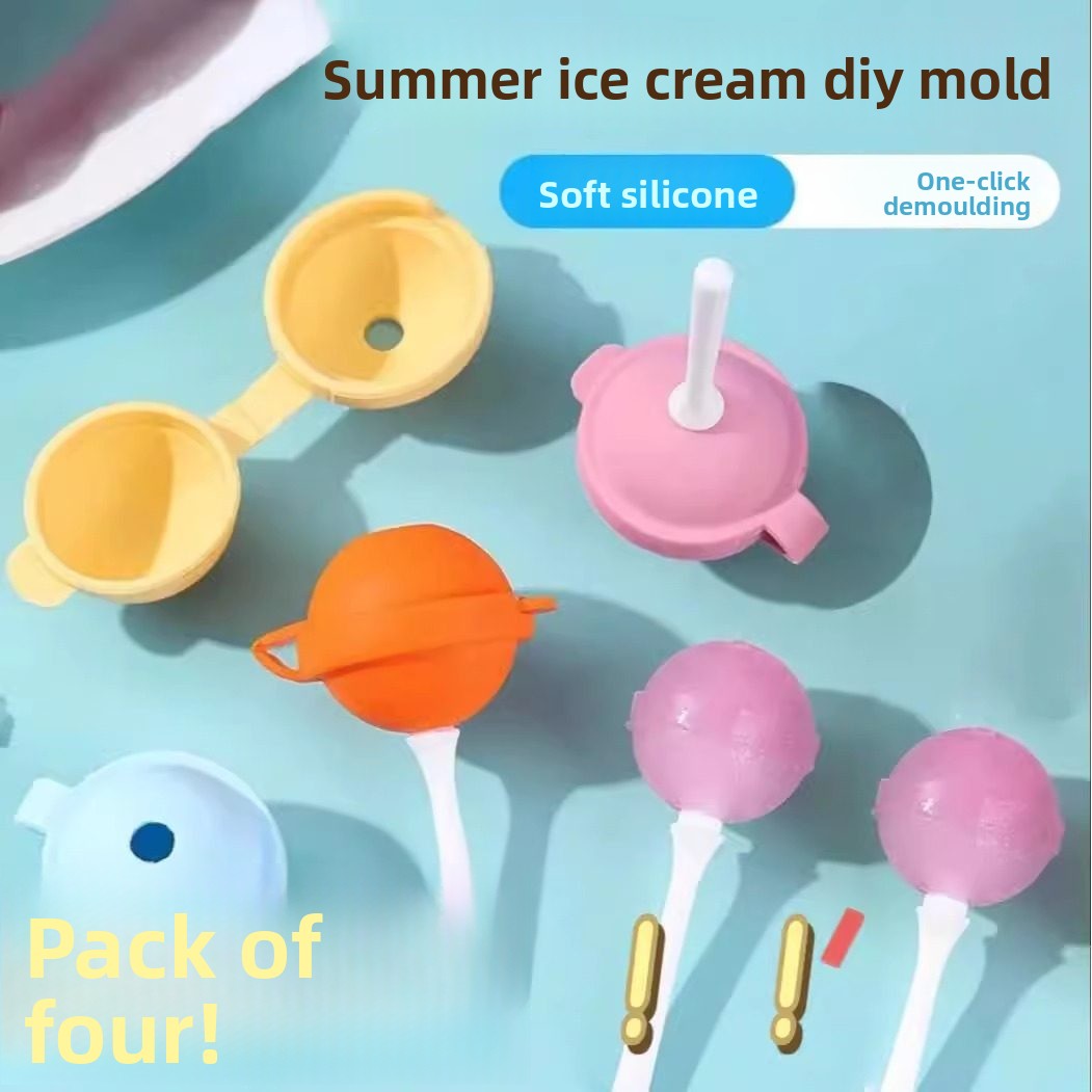 Silicone Ice Cream Mold for Popsicle and Ice Ball