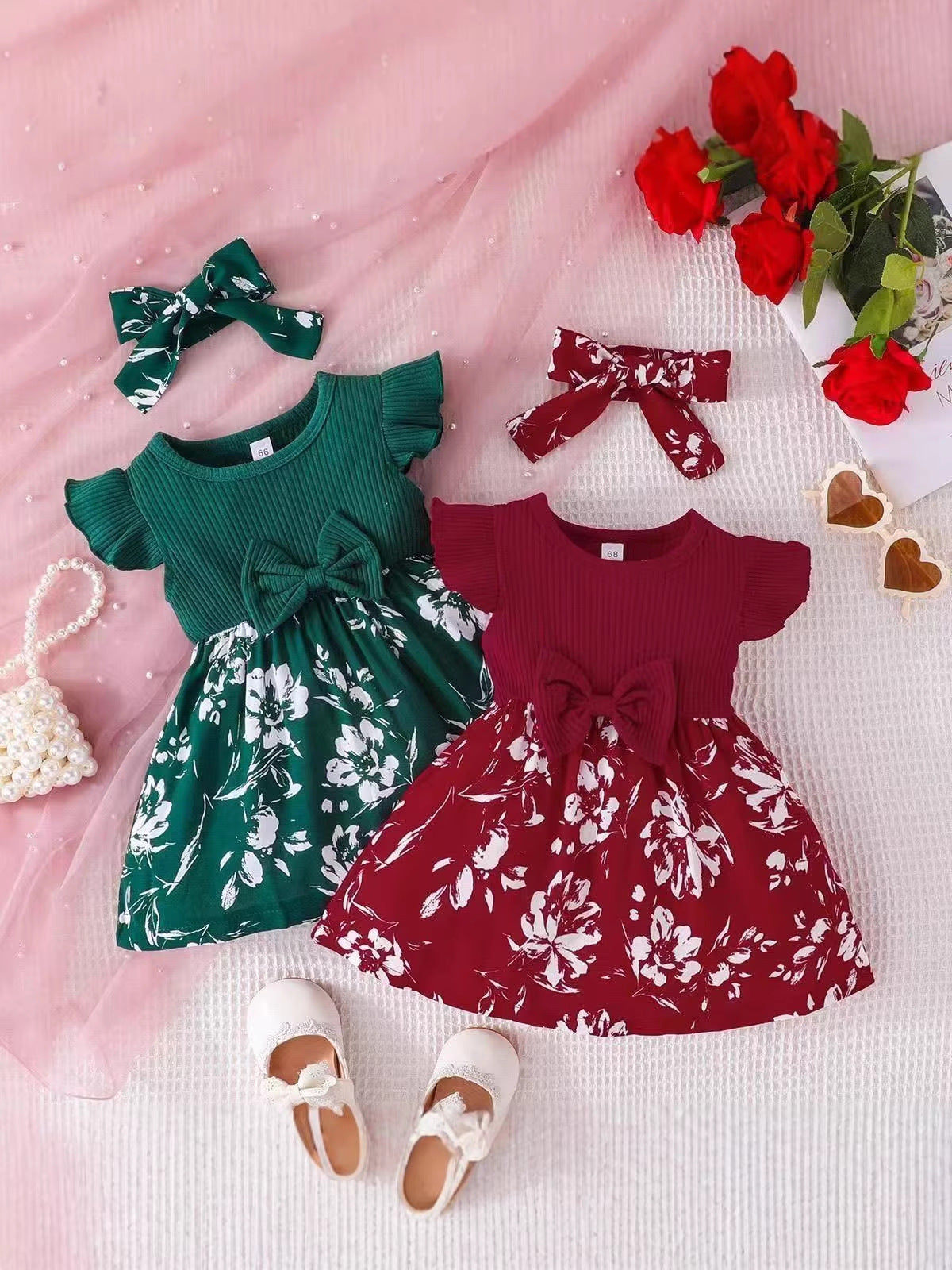 Girls Floral Princess Dress