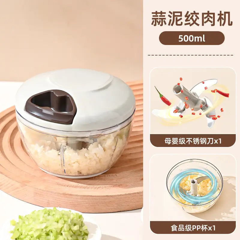 Garlic Pounding Machine Green 12.5cm